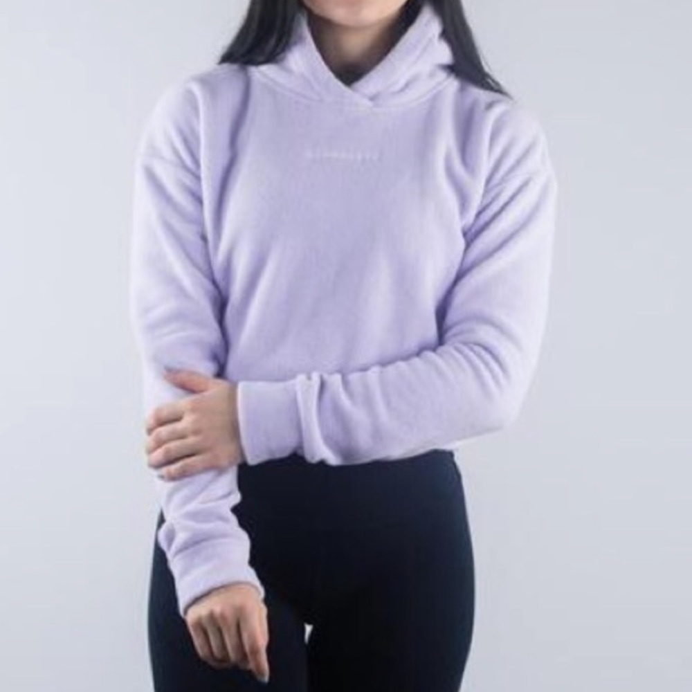 Alphalete Cropped King Hoodie - Lilac - Small